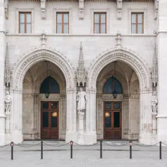 Facades of buildings<br>