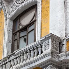 Facades of buildings<br>
