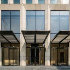 Facades of buildings<br>