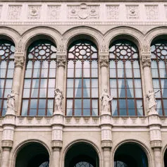 Facades of buildings<br>