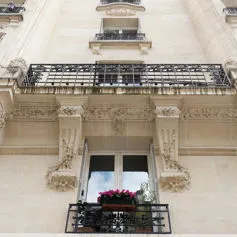 Facades of buildings<br>