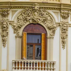 Facades of buildings<br>