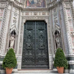 Facades of buildings<br>