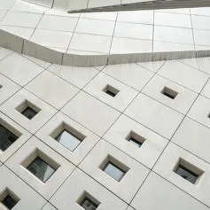 Facades of buildings<br>
