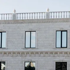 Facades of buildings<br>