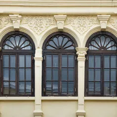Facades of buildings<br>