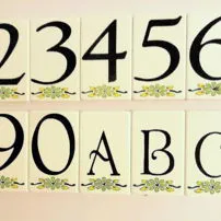 Marble house numbers for homes
