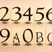Marble house numbers for homes