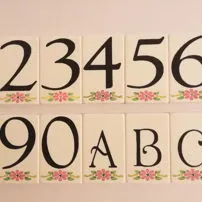 Marble house numbers for homes