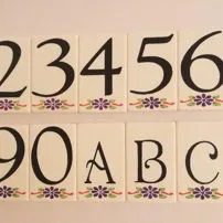 Marble house numbers for homes