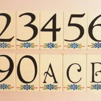 Marble house numbers for homes
