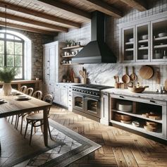 Cucina rustica in marmo 