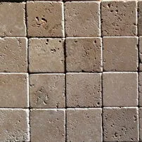 Burattato Travertino noce Scuro