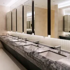 Bagno in marmo Arabescato grigio