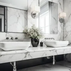 Marble bathroom Statuario