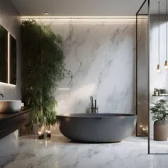 Marble bathroom Calacatta