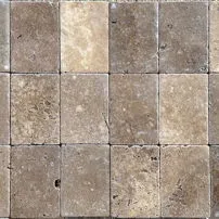 Burattato di travertino noce