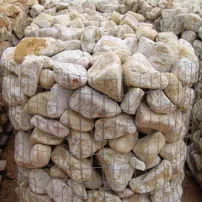 Yellow Mori marble tumbled pebbles