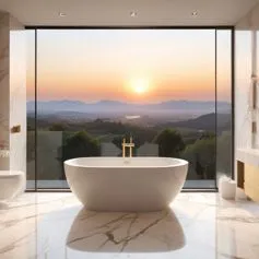 Calacatta Marble Bathroom