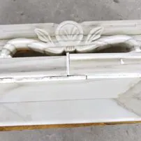 Fireplace in calacatta