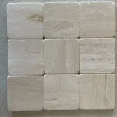 Stock di Travertino chiaro 10x10x1