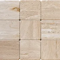 Light Travertine Stock 10x10x1