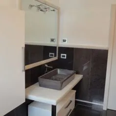 Ebony marble bathroom