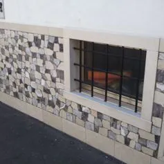 Facades of buildings<br>
