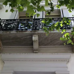 Balconies with marble modillions<br>
