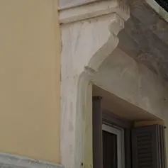 Balconies with marble modillions<br>