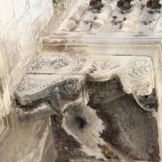 Balconies with marble modillions<br>