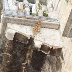 Balconies with marble modillions<br>