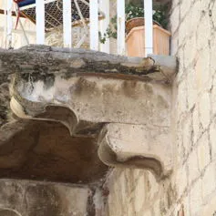 Balconies with marble modillions<br>