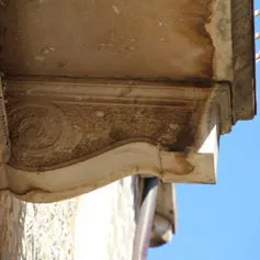 Balconies with marble modillions<br>