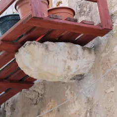 Balconies with marble modillions<br>