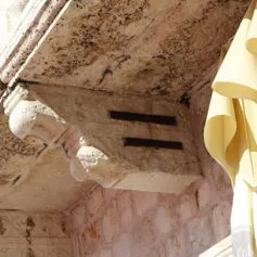Balconies with marble modillions<br>