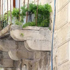 Balconies with marble modillions<br>