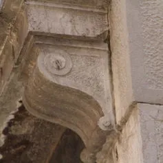 Balconies with marble modillions<br>