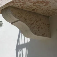 Balconies with marble modillions<br>