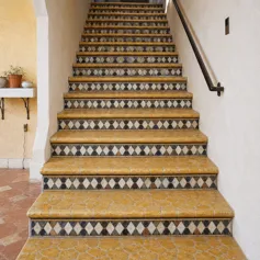 Palladian staircase in Giallo Reale