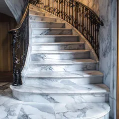 Staircase in Calacatta