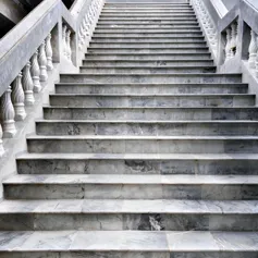 Bardiglio marble staircase