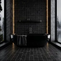 Nero marquina 10x10x1 - 20x20x1 Levigato