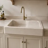 Solid Botticino sink