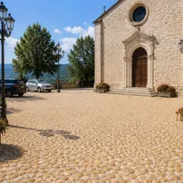 Ciottoli burattati di marmo Giallo Mori