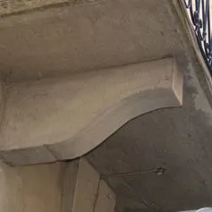 Balconies with marble modillions<br>