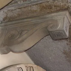 Balconies with marble modillions<br>