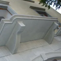 Balconies with marble modillions<br>