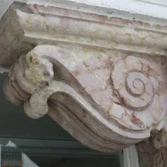 Balconies with marble modillions<br>