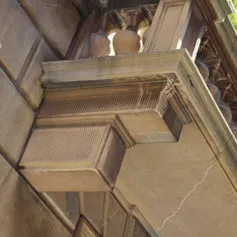 Balconies with marble modillions<br>